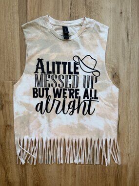 NOT PERFECT Kenny Chesney Muscle Tank